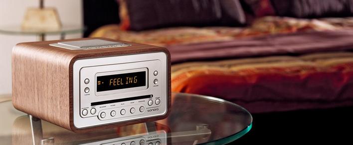 Radio og CD-afspiller med læderindtræk